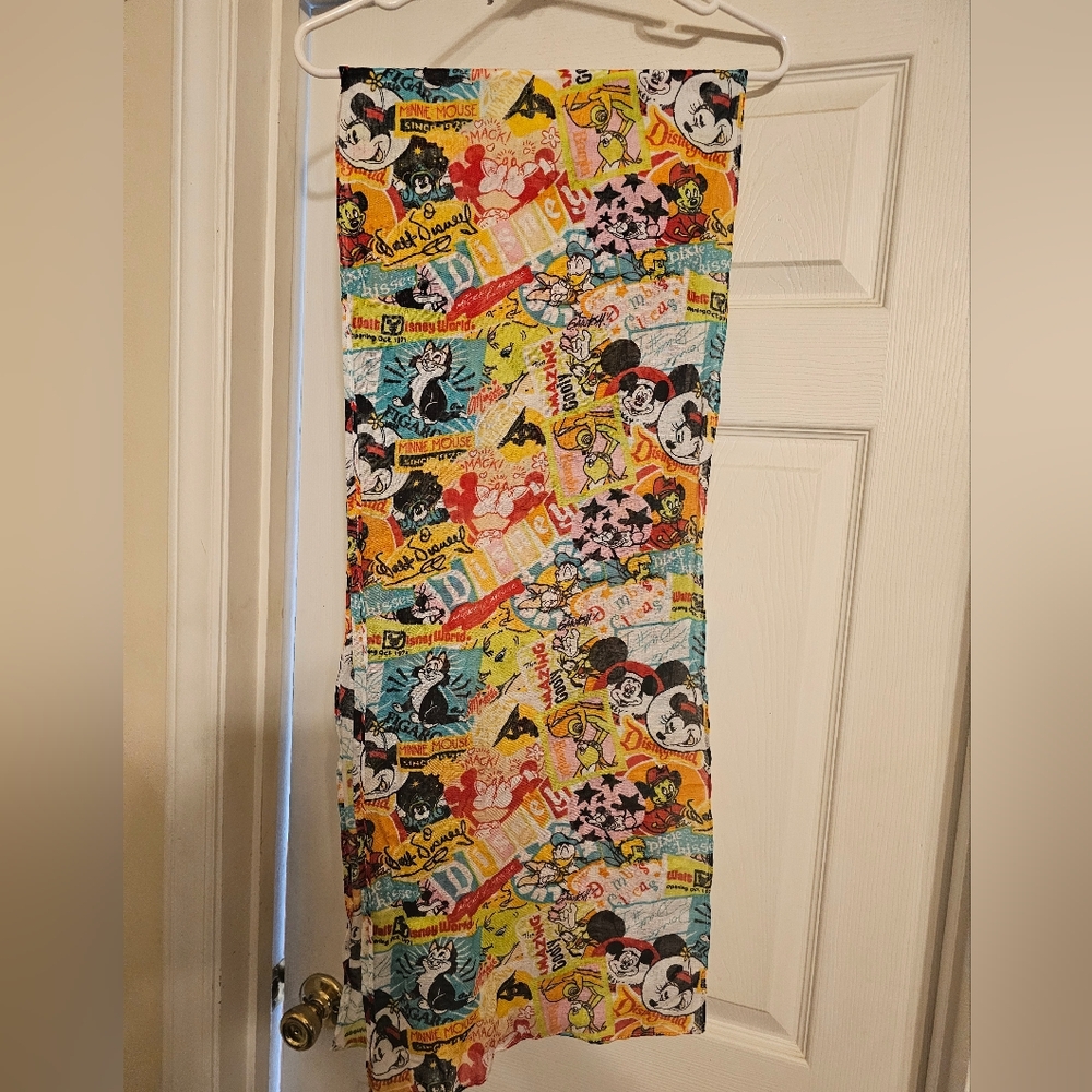 Colorful Disney Character Scarf
